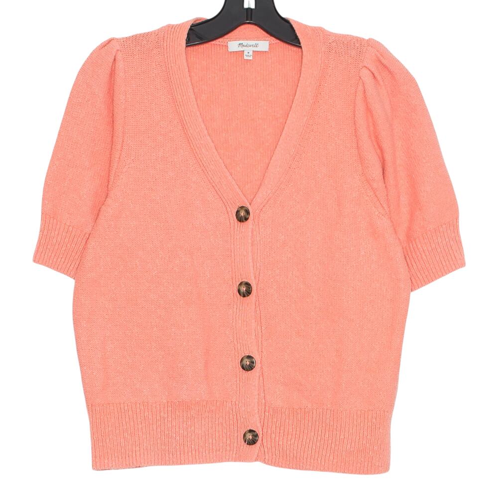Madewell Cardigan Sweater Minimalist Feminine Whimsical Boho Button Up Medium - Picture 6 of 6